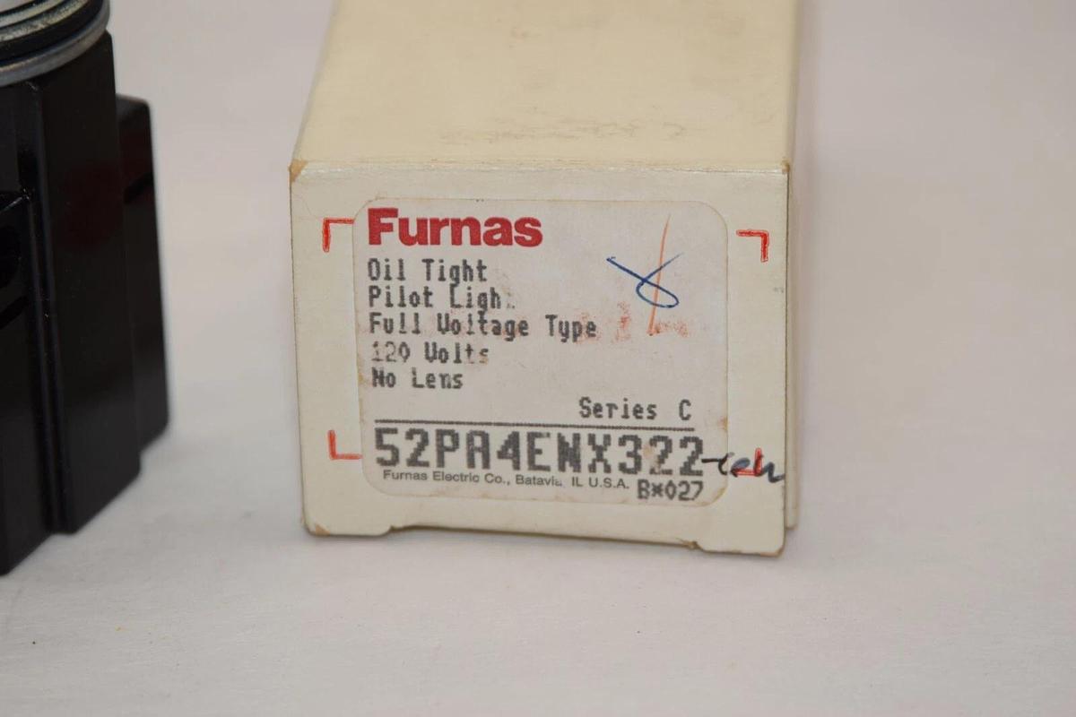 FURNAS 52PA4ENX322 120V Ser C Oil Tight Pilot Light - No Lens USA (NEW)