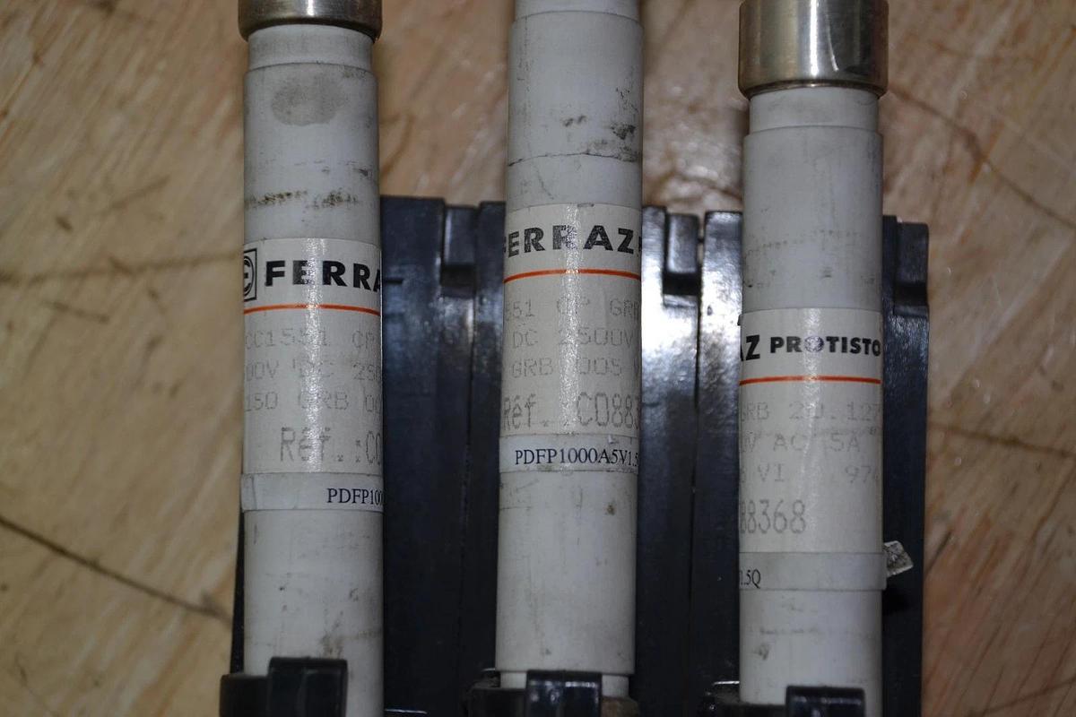 Used FERRAZ PSIII 20.127 PRE + MC.PS EO97294 PDFH1003FUHRWMA 125A FUSE HOLDER