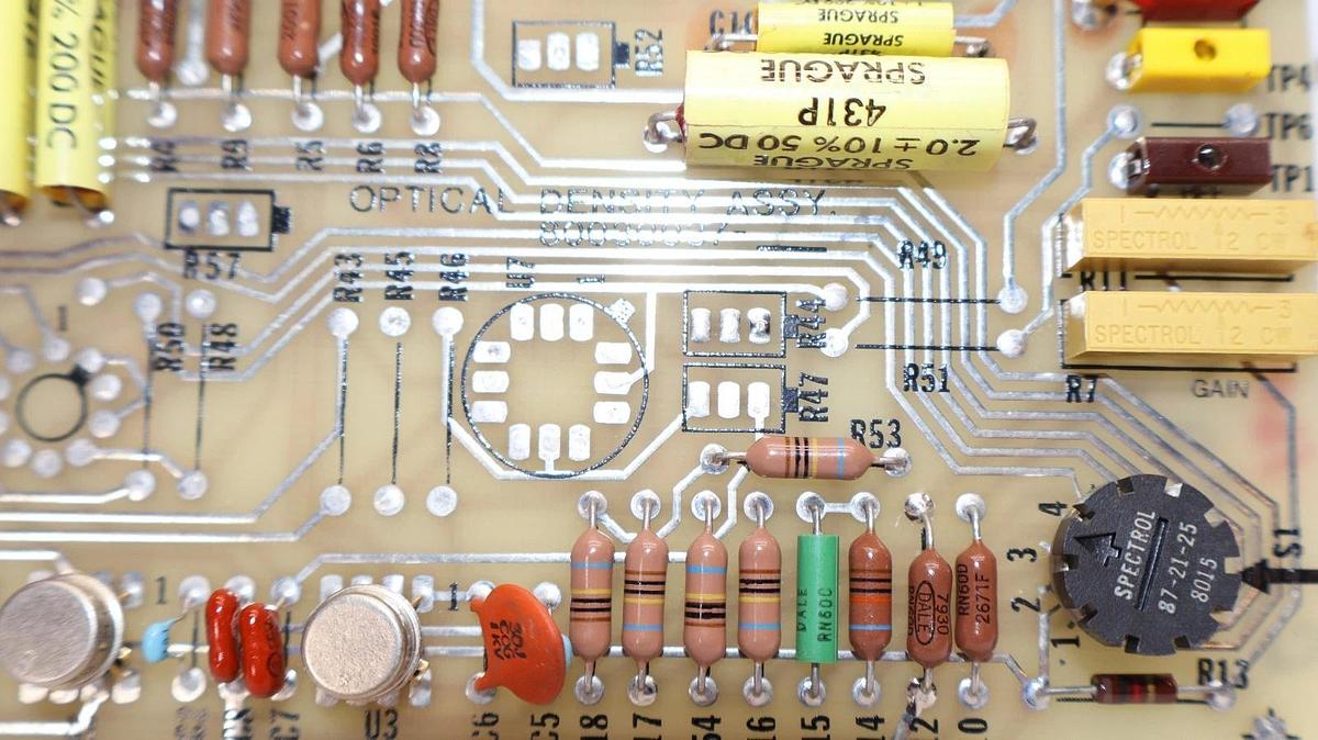Used Lear Siegler 80030037 Rev D Optical Density Assembly PC Board Assembly