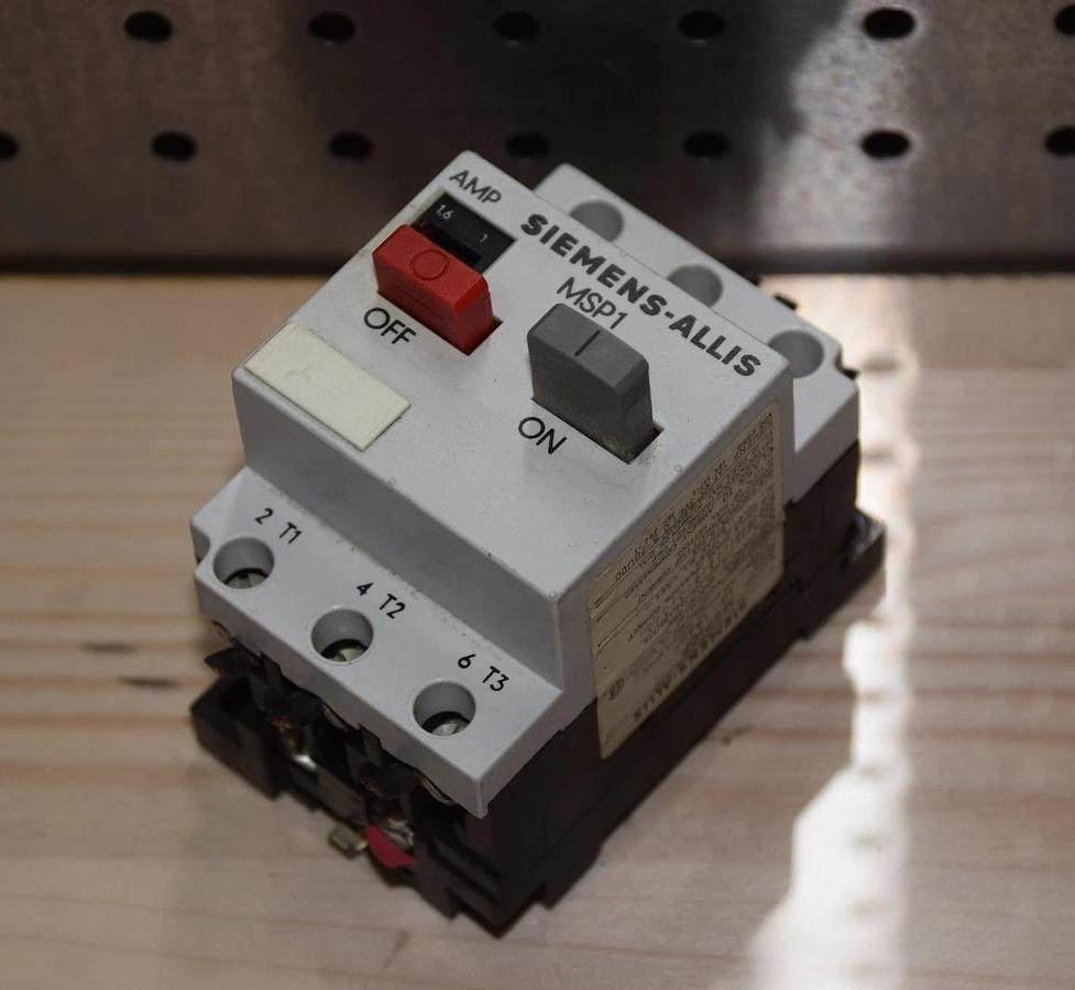Used SIEMENS-ALLIS MSP1 MSP10F CLASS 10 1,0-6,0 AMP CONTACTOR