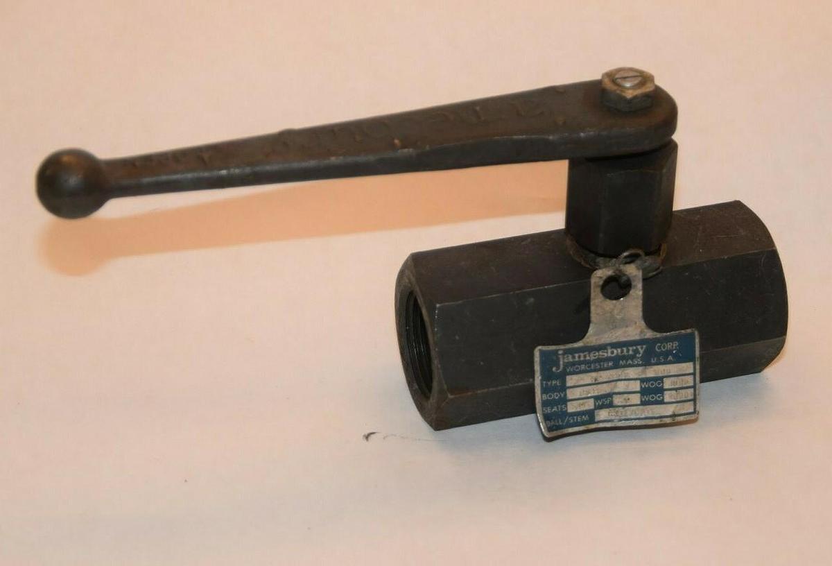 (NEW) JAMESBURY 1" CSTL CSTL/CSTL HP 2200 8T MOD A 3000wog Ball Valve
