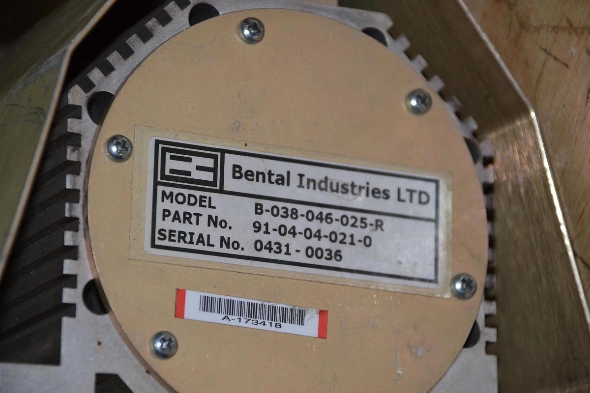Used BENTAL INDUSTRIES LTD B-038-046-025-R B038046025R SERVO ACTUATOR MOTOR