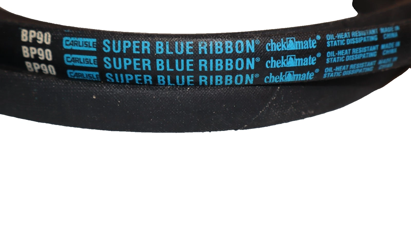 Carlisle V-Belt Belt BP90 Super Blue Ribbon Oil-Heat Static Resistant (Lot of 2)