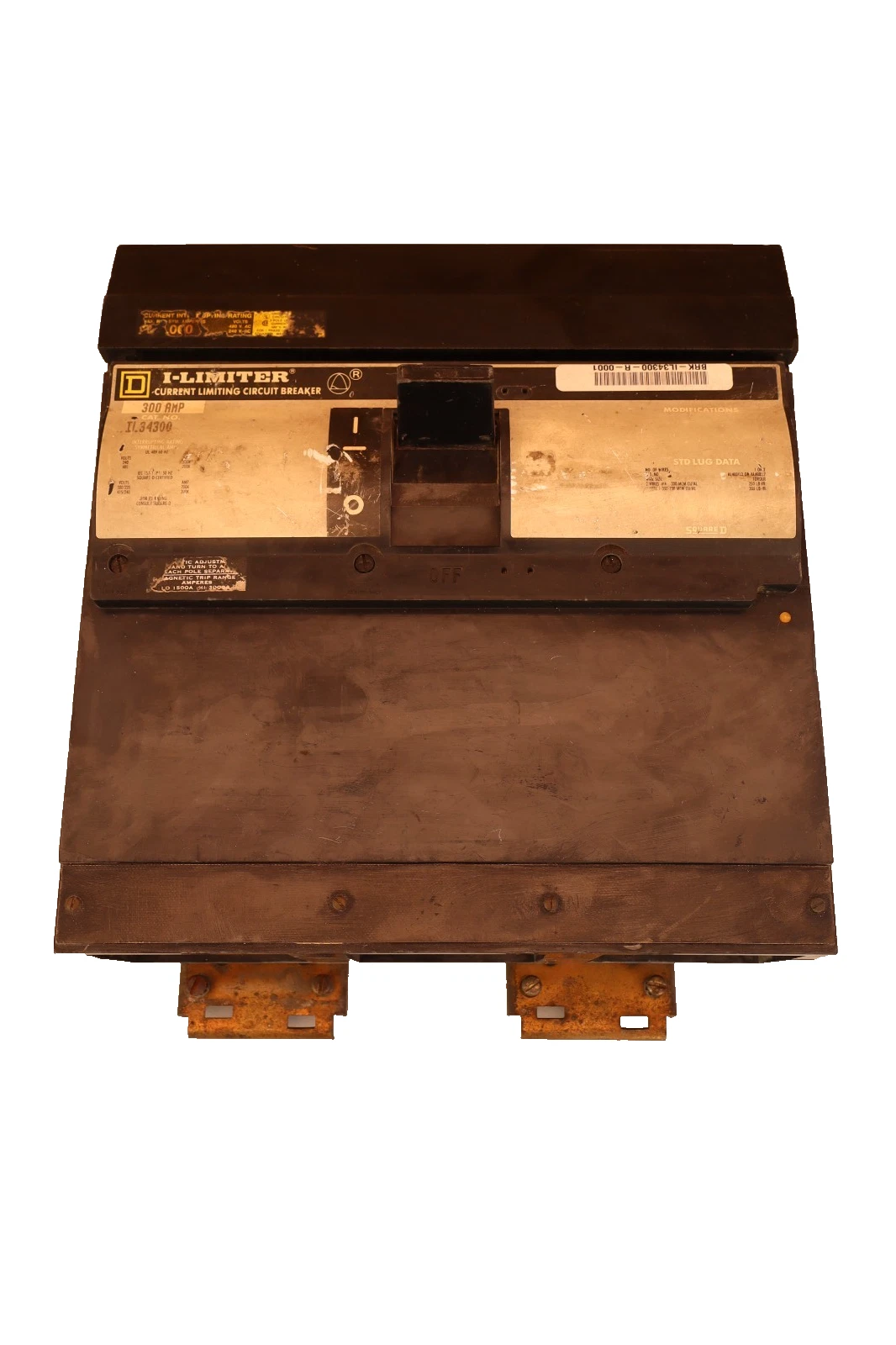 Used Square D I-Limiter Circuit Breaker 300 Amp IL34300 300A Frame 3Pole