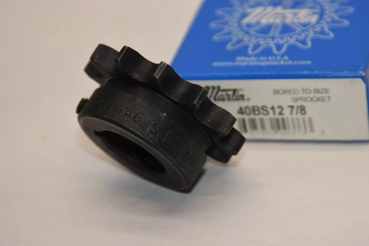 (NEW) MARTIN 40BS12 12 Teeth 7/8" Bore Sprocket