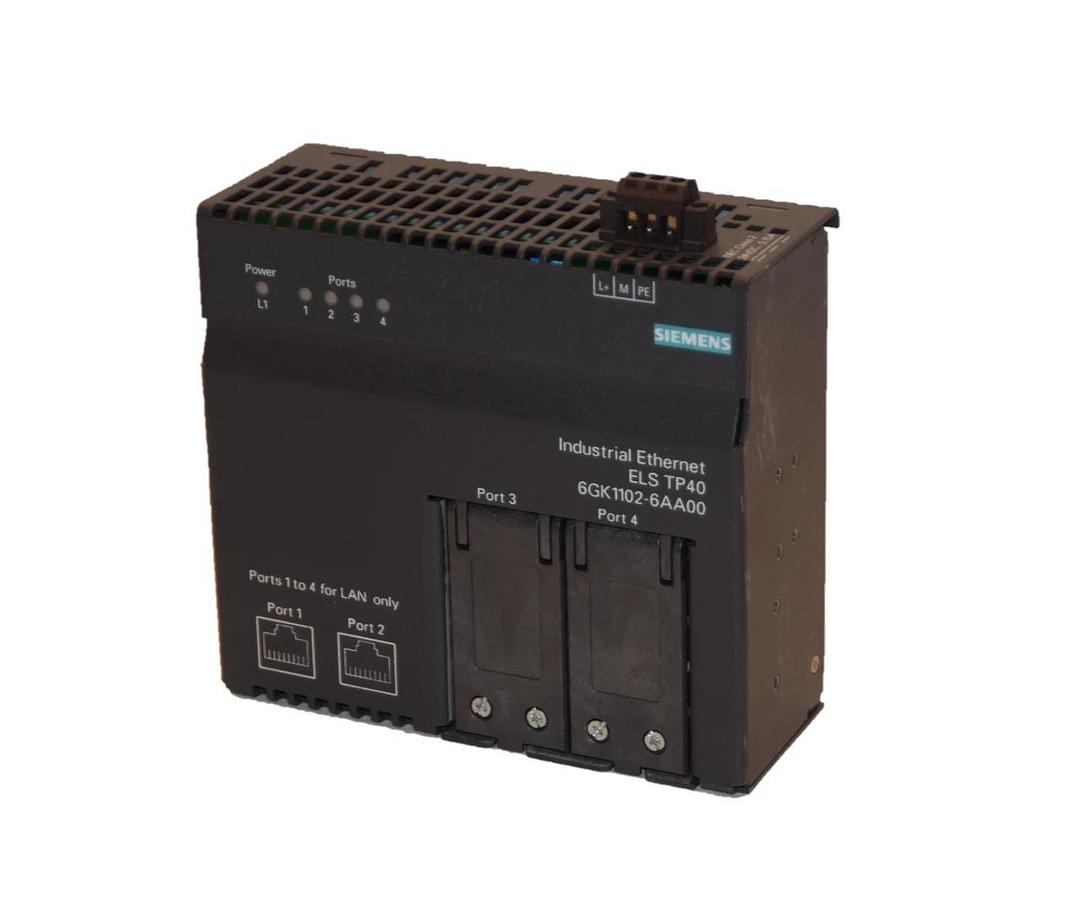 Used Siemens 6GK1102-6AA00 Industrial Ethernet ELS TP40 LAN 6GK11026AA00