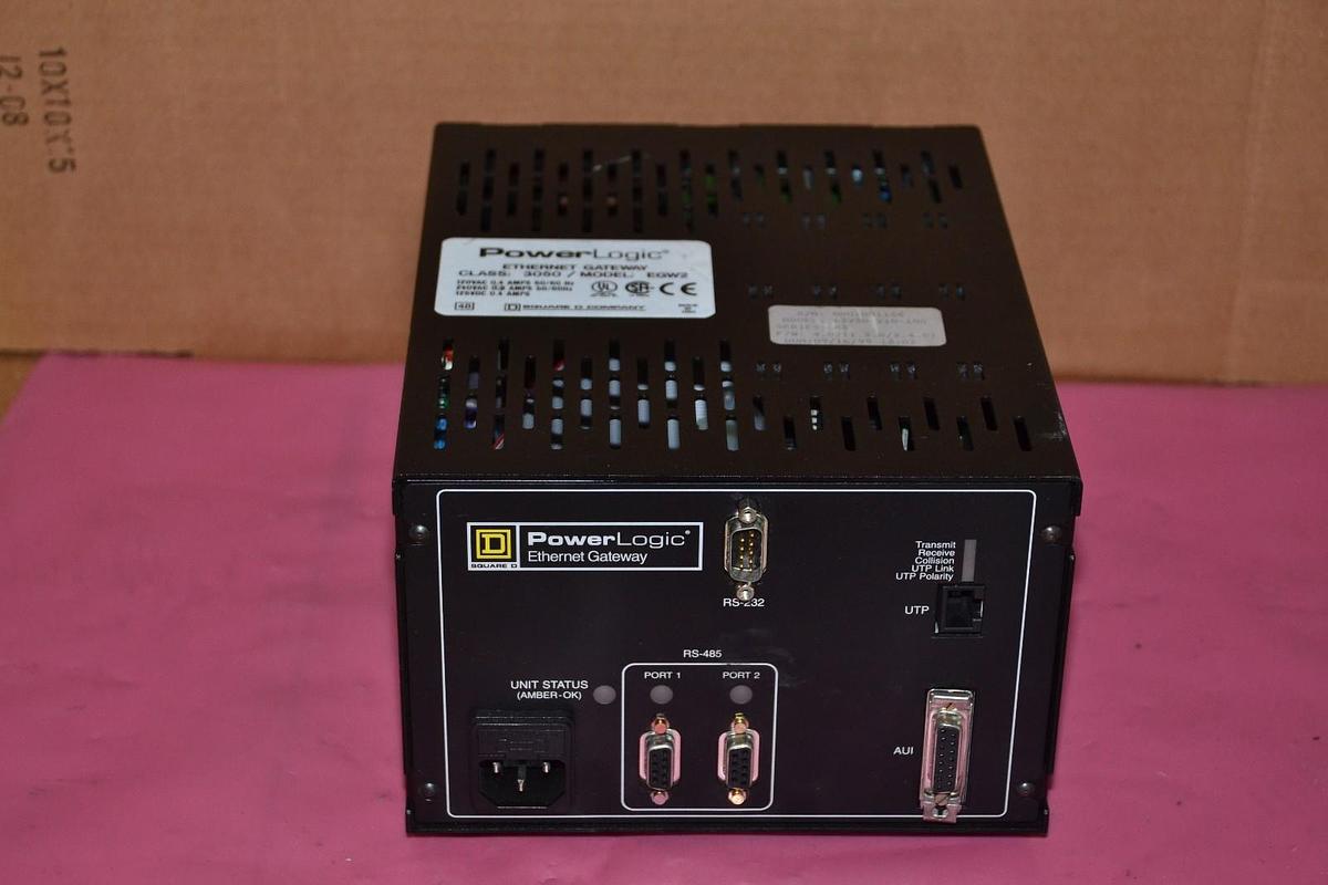 Used SQUARE D POWER LOGIC ETHERNET GATEWAY 3050 EGW2 3050EGW2 63230-210-100