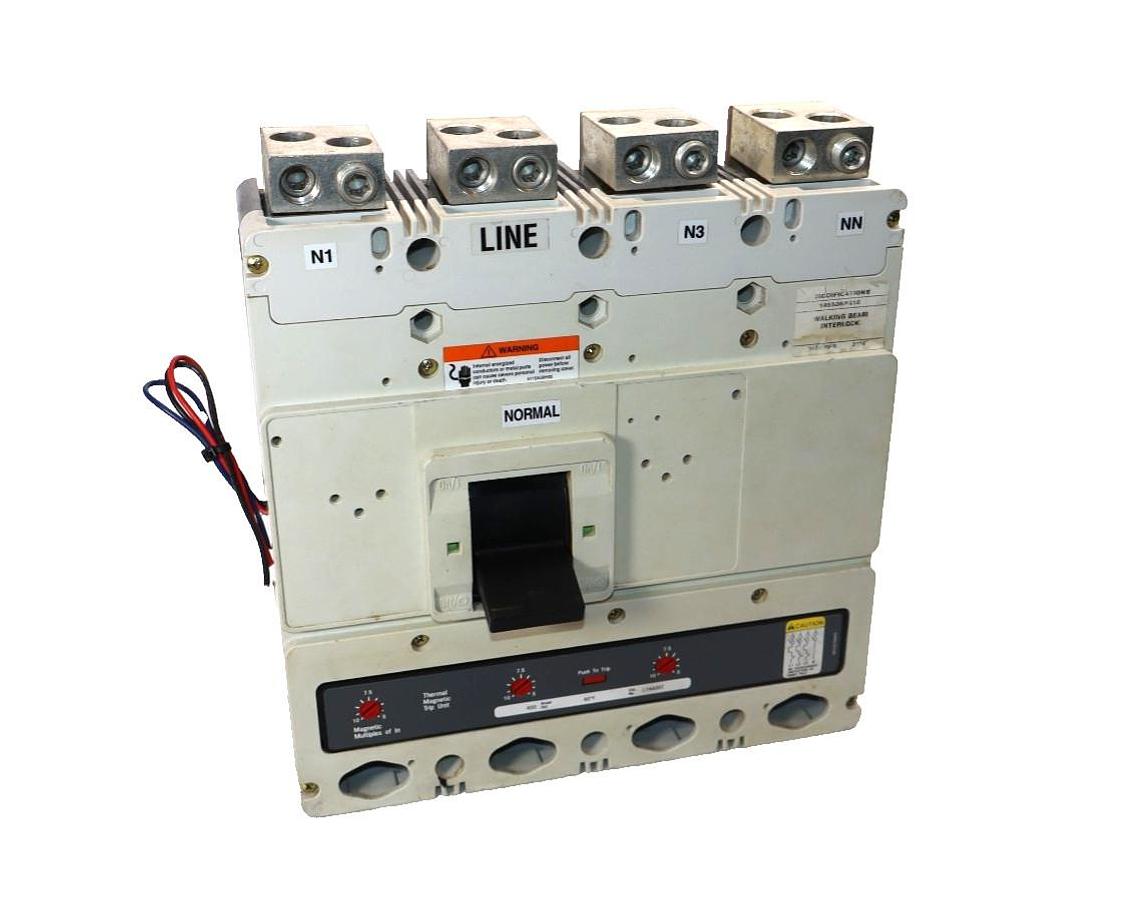 Used Cutler Hammer Breaker 400A Molded Case 4P 1493D84G16 A1L4LPK A3X4PK Trip LT4400T
