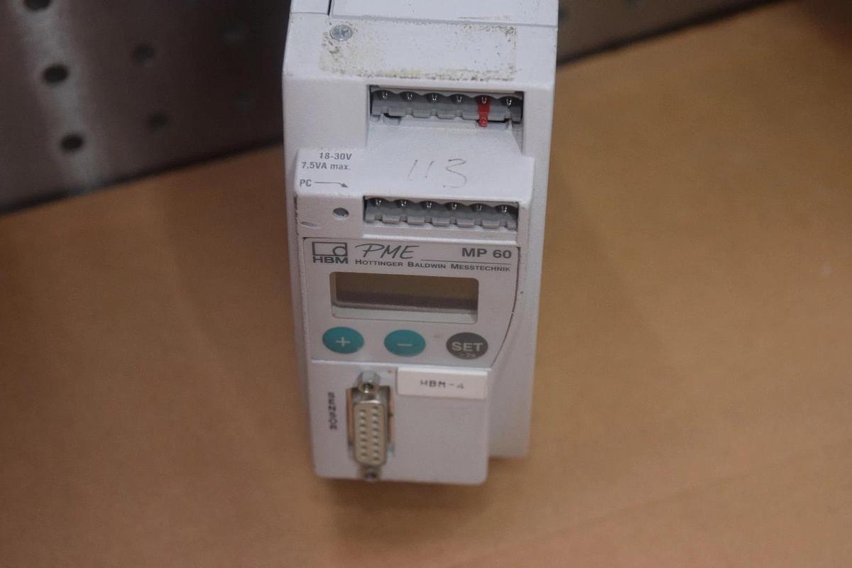 Used HOTTINGER BALDWIN MESSTECHNIK PME MP60 HBM-4 MODULE