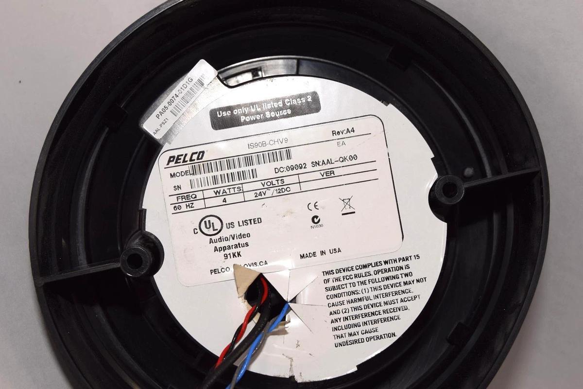 Used Pelco IS90B-CHV9 , IS90BCHV9 4W 3.0-9.5mm Dome Security Camera