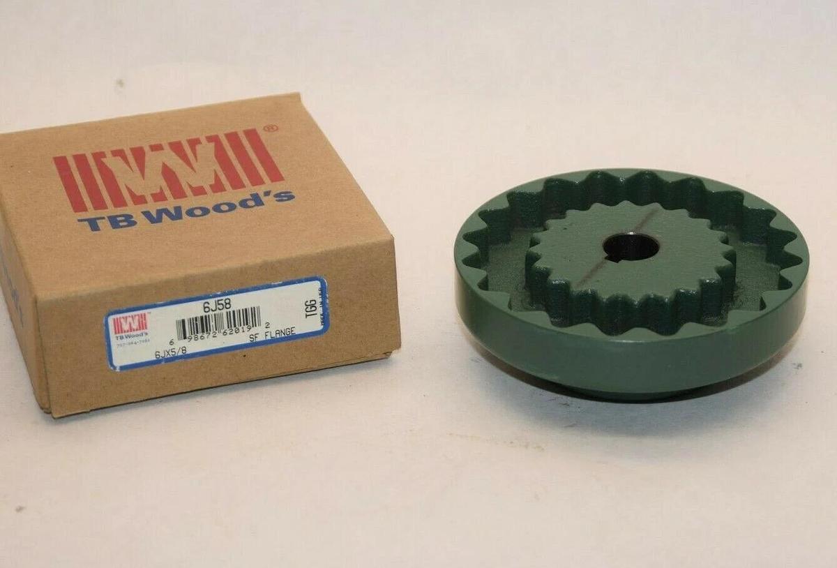 (NEW) TB WOODS 6J58 6JX5/8 5/8" Bore Sure Flex Flange
