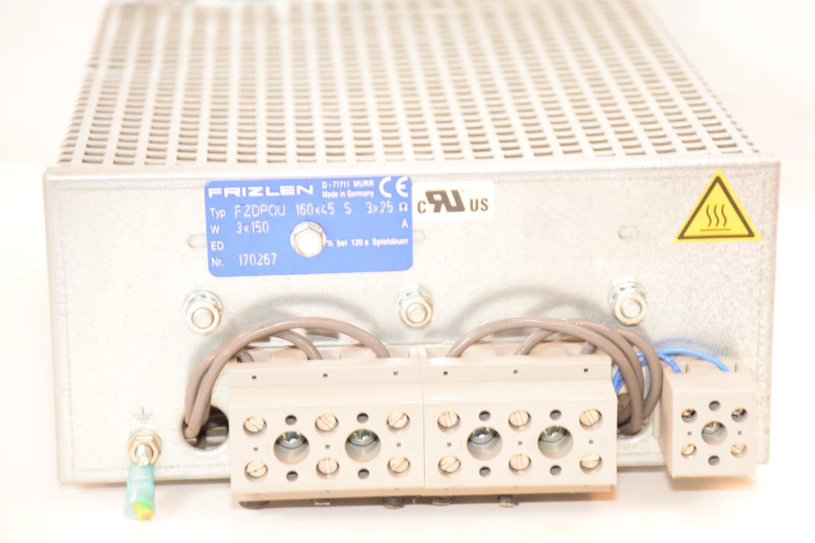 Used FRIZLEN FZDPQU , 160x45 S , 3x25Ω , 3x150 Resistor Bank