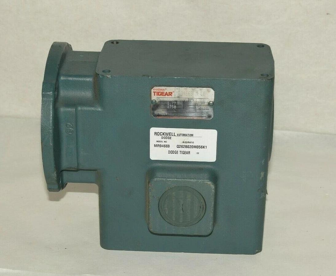 DODGE  20:1 Right Angle Gear Reducer MR94669 Q262B020M056K1 1.77HP 1750RPM NEW