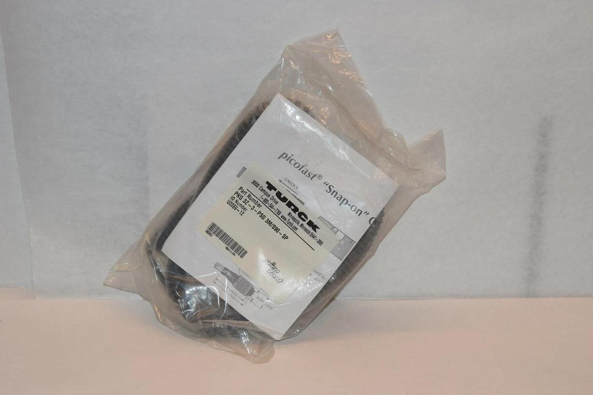 NEW TURCK PKG 3Z-3-PSG 3M/S90-SP PICO FAST CORDSET