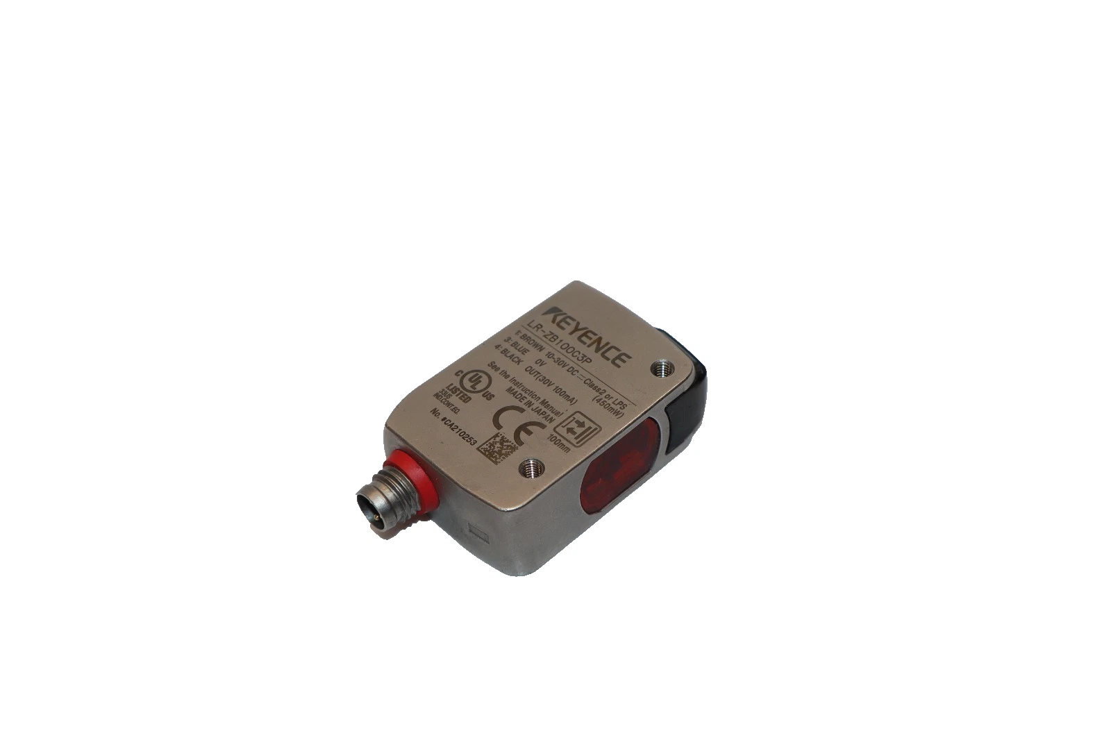 Used Keyence LR-ZB100C3P Self-Contained CMOS Laser Sensor