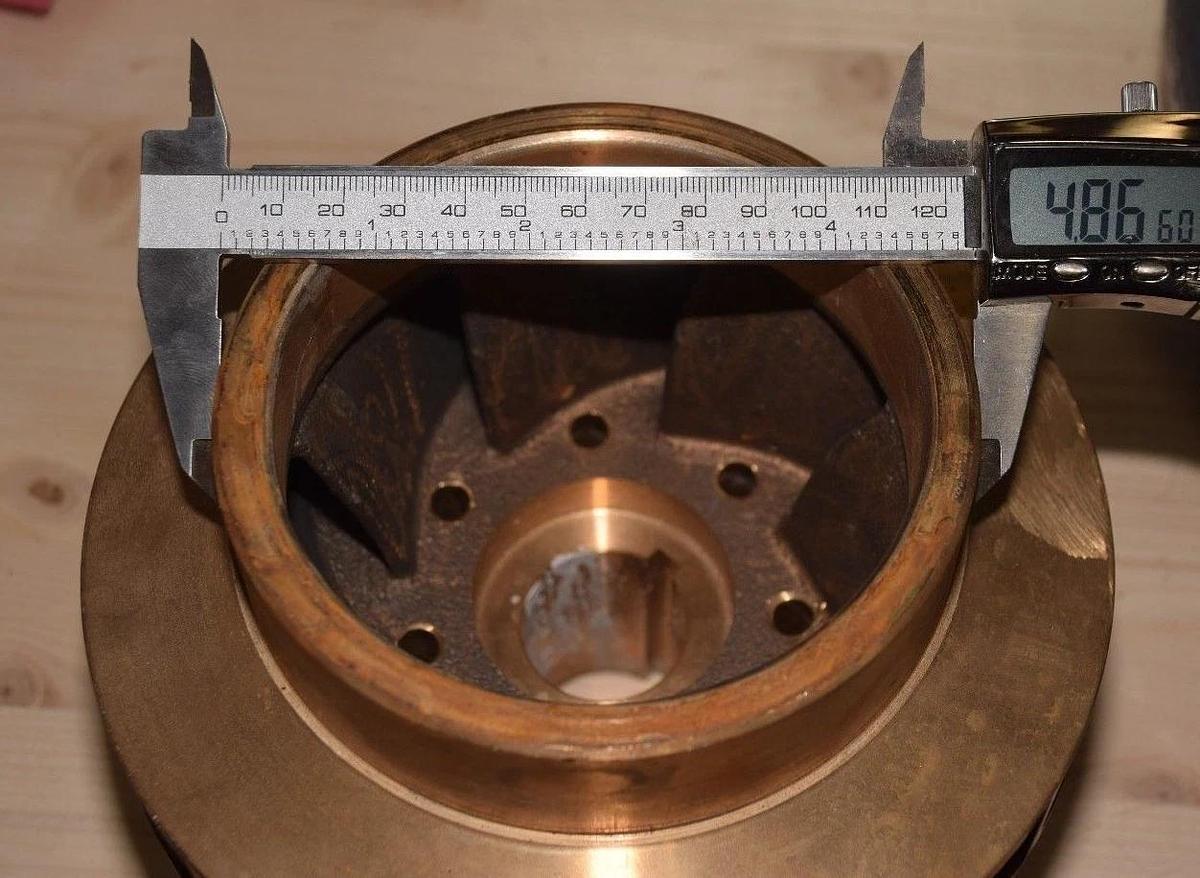Goulds Industrial Brass Bronze Pump Impeller 1752 1624521 7.125  88680957-3