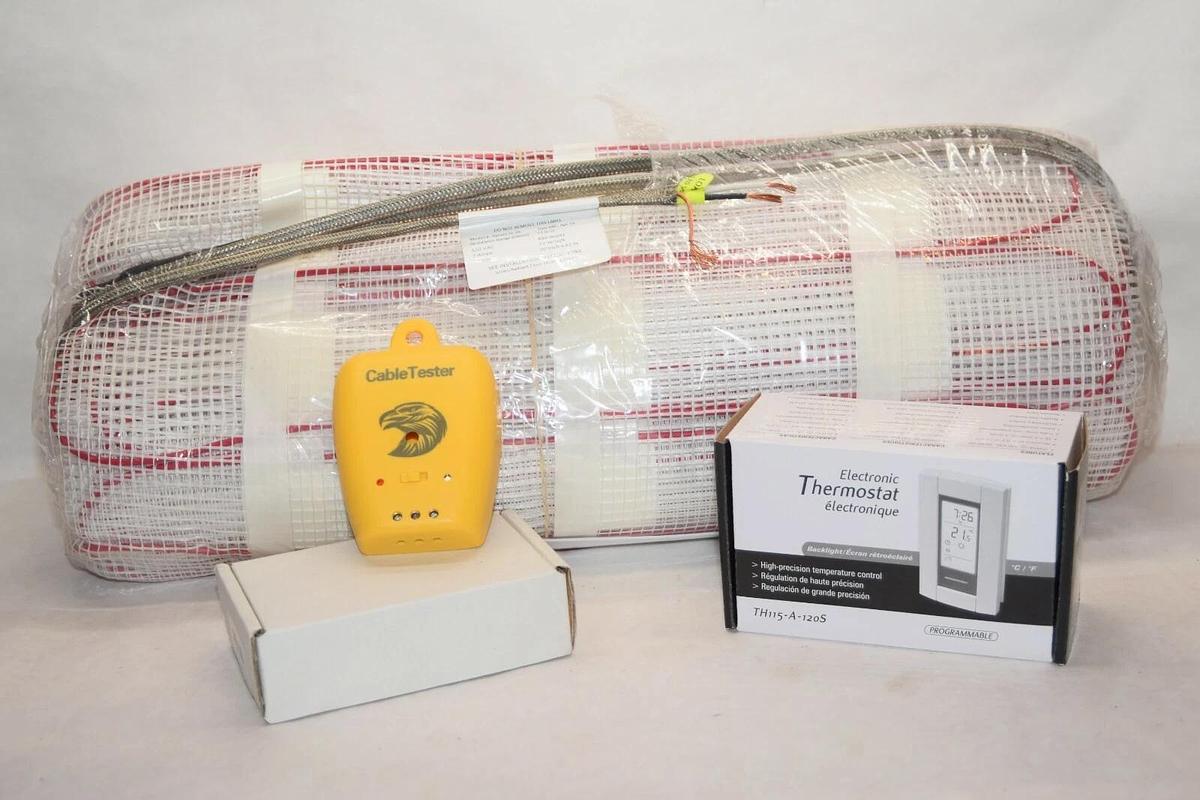 WARMING SYSTEMS (70 sqft) 120v Heated Floor 70MAT120-20  Heating Mat thermostat