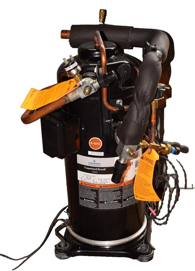 Used Copeland Emerson Scroll Compressor ZRD61KCE-TFD-261 3ph 380-420v 406v