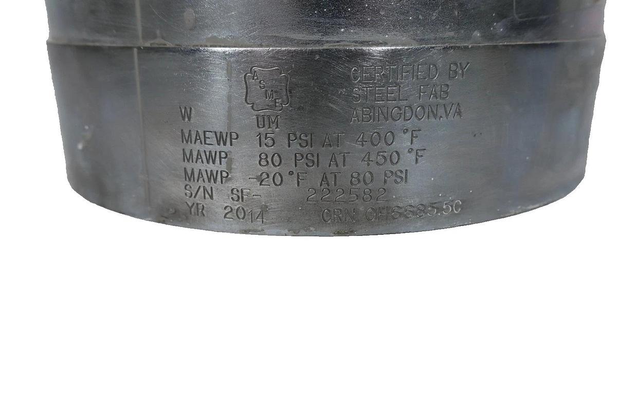 Used Binks 2.8 Gallon Paint Pot Stainless Pressure Paint Pot CRN OH6685.5C