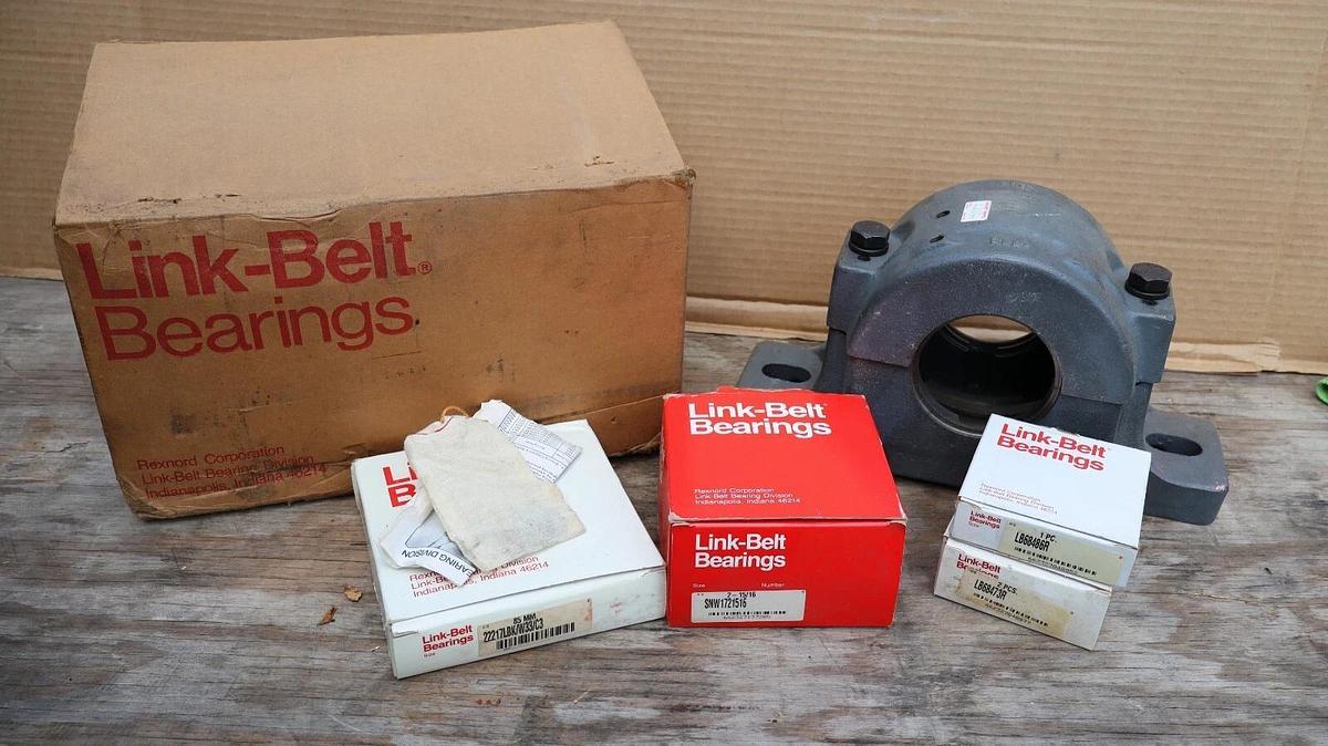 Link-Belt Link Belt Pillow Block Housing Assembly Bearing 2-15/16" PLB6847RC NOS