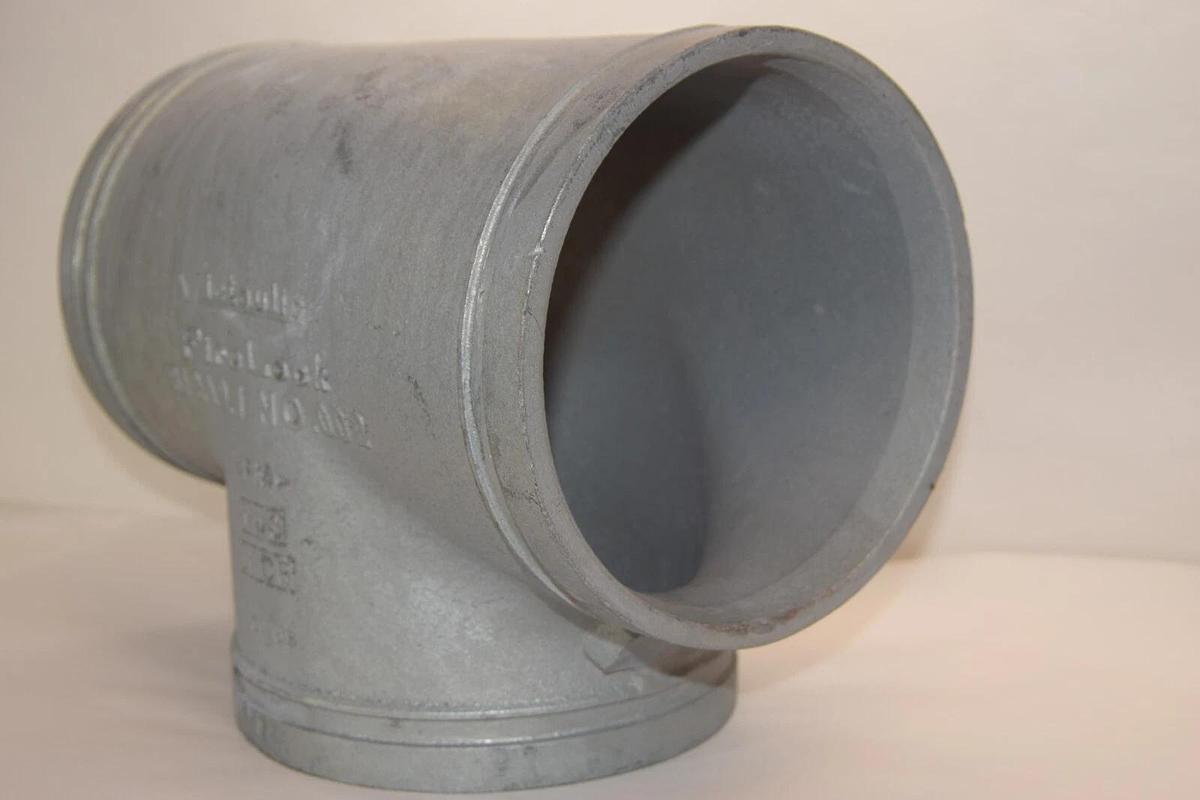 (NEW) VICTAULIC 8/219.1 No. 002 8" Firelock Galvanized Tee T Fitting