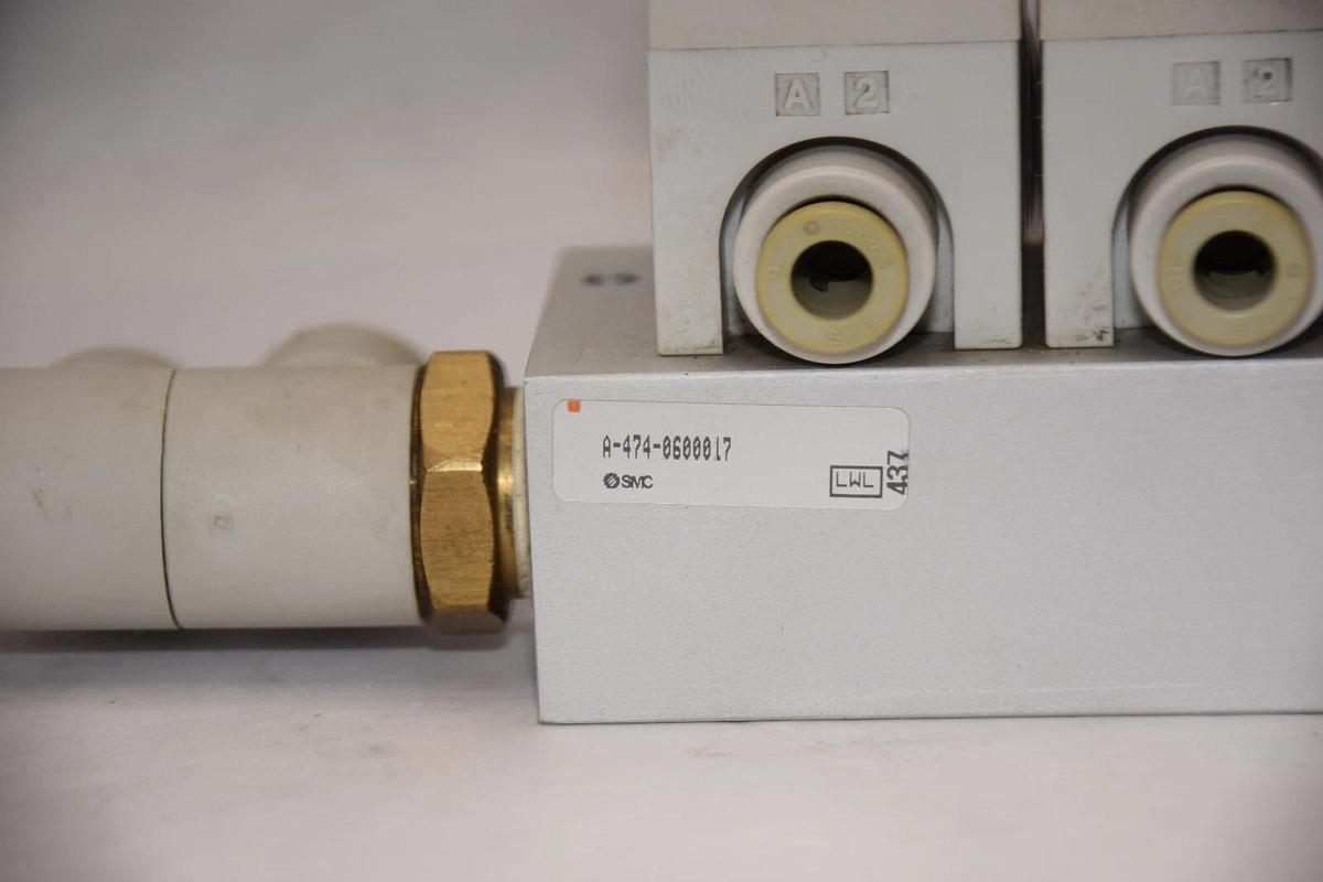 Used SMC Solenoid Valve Manifold A-474-060017 VQ21M1-5G-C6 VQ21M1-5G-C6-X70 Valves