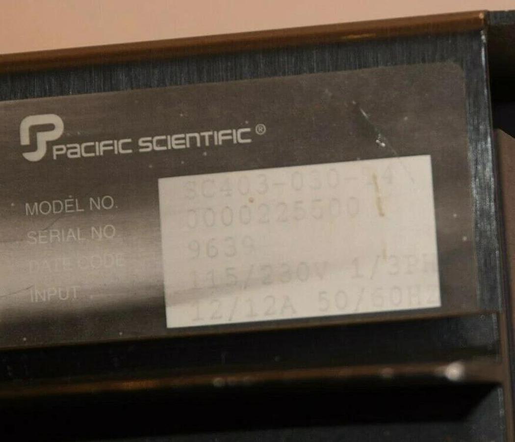 Used PACIFIC SCIENTIFIC Servo Controller Drive SC403-03-T4 SC40303T4 115/230V 12/12A