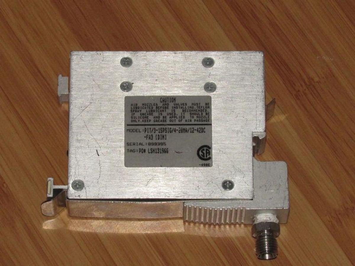 Used Moore PIT PRESSURE CURRENT Transmitter  PIT/3-15PSIG