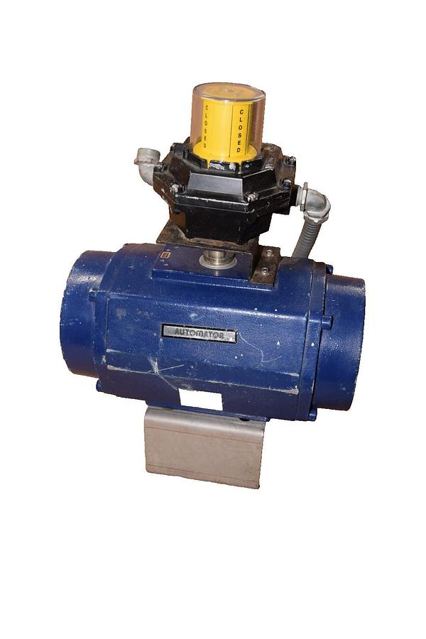 Used Flow-Tek Inc SR , SR-DA 120psi Automator , Actuator w/ Valve Position Indicator