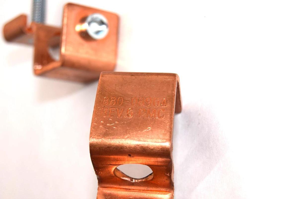 Used PMC 880-0890A , 8800890A Rev A Copper Offset Mechanical Lug (Lot of 4)