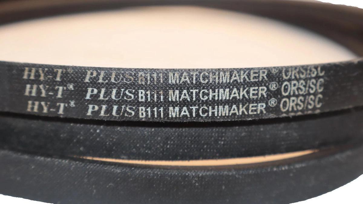 B111 V-Belt Belt HY-T Plus Matchmaker ORS/SC B-111 Vbelt (New)