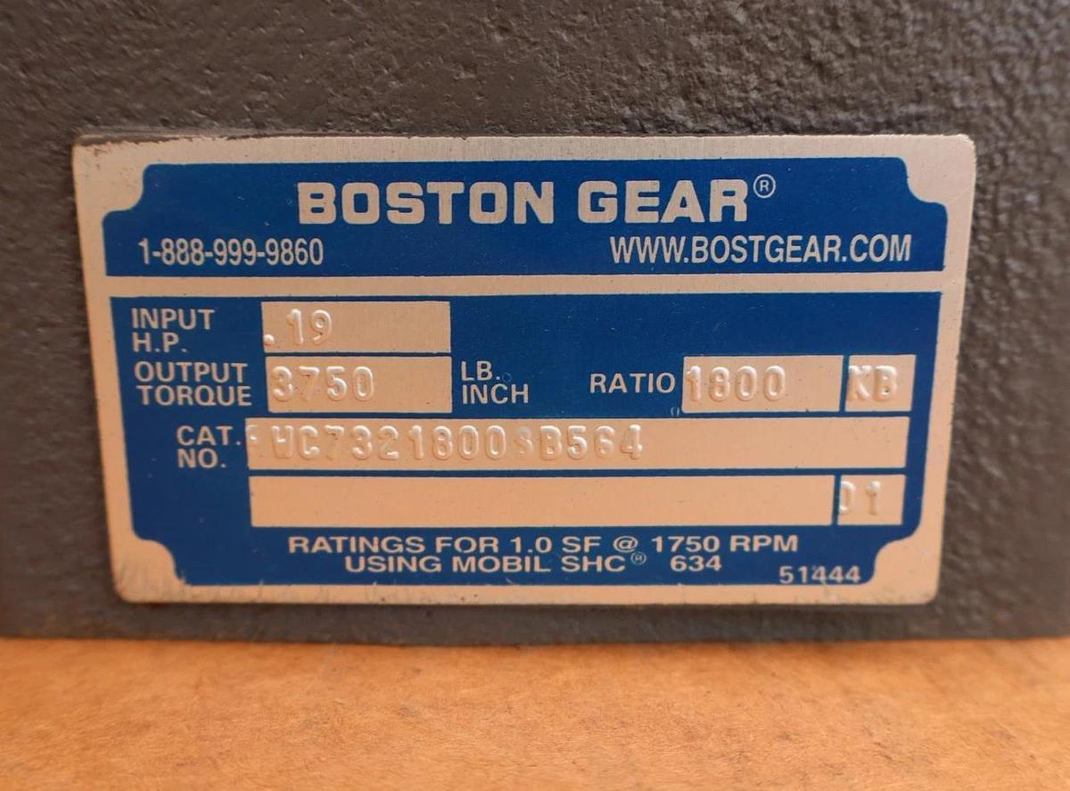 Boston Speed Reducer Gear Box Double Reduction FWC7321800SB5G4 1800:1 NEW