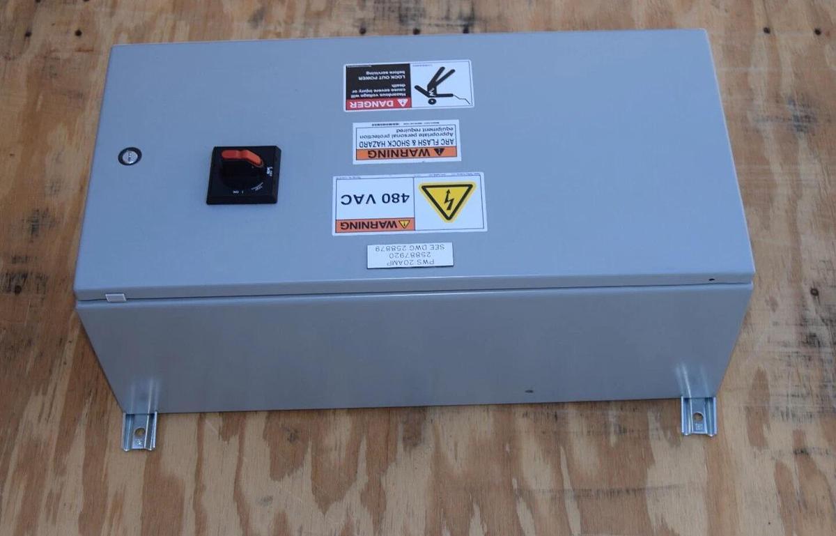 HOFFMAN CSD12248 Enclosure w/ 24v Power Supply 20A Disconnect 480v 3RV2711-1DD10
