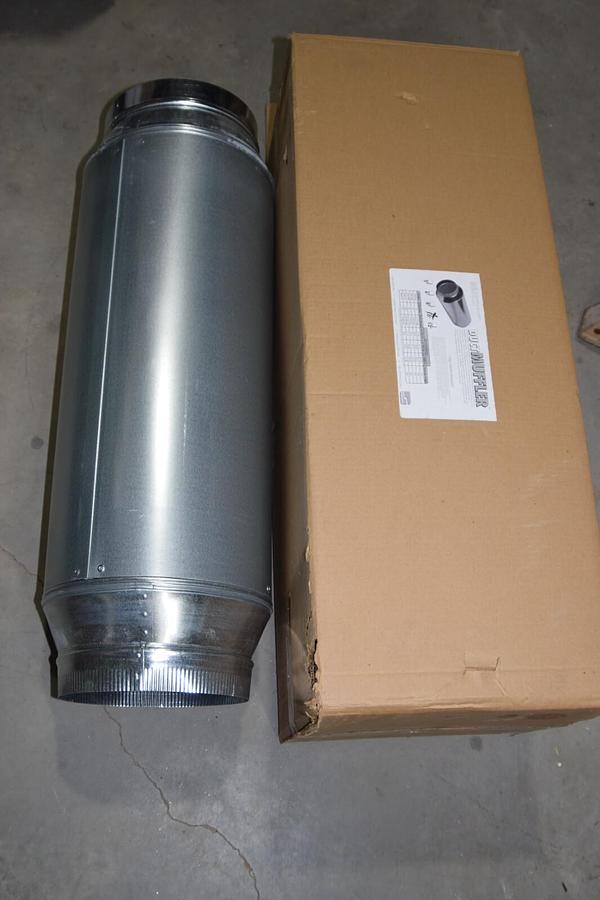 (NEW) SUNCOURT DM110 10" DuctMuffler In-Line Noise Muffler