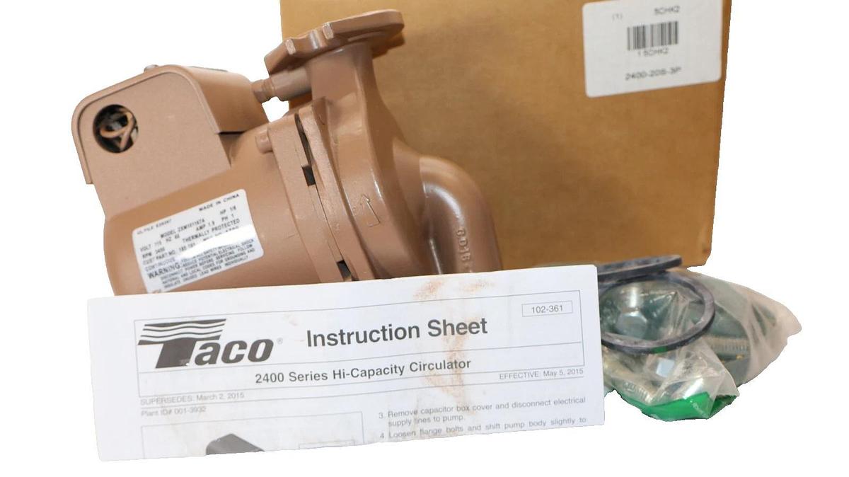 (NEW) TACO 2400-20S-3P , 240020S3P 3450rpm 150psi Hi-Capacity Circulator