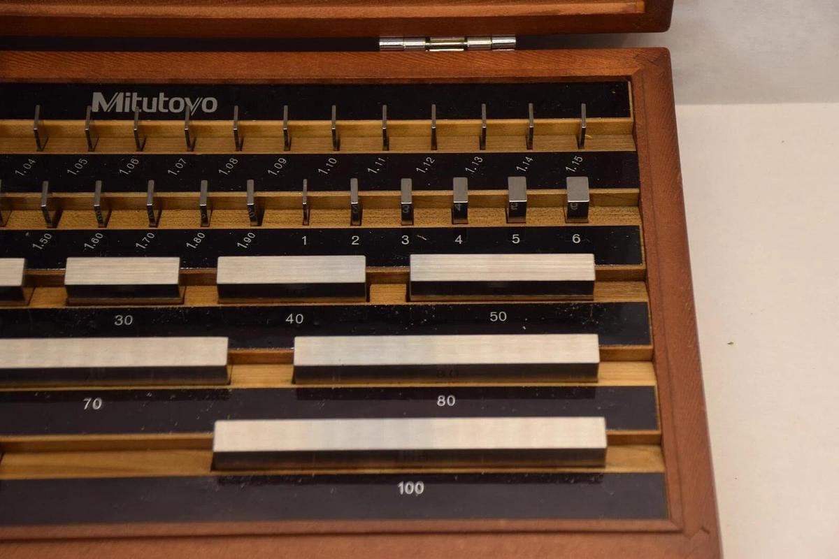 Used (Set) MITUTOYO 516-964 BM1-D47-2 Grade 2 Gauge Block Set Machinist Tool