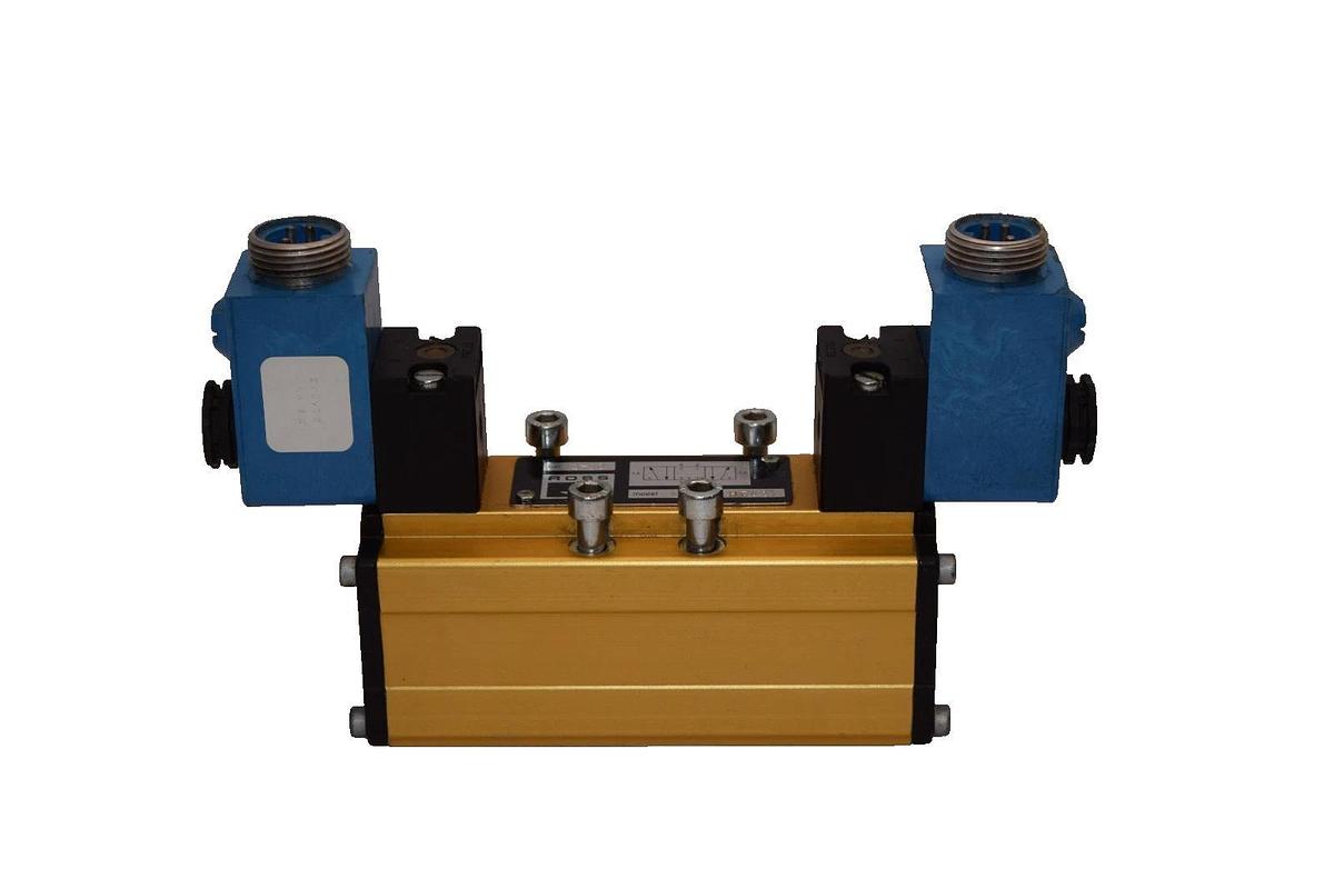 Used Ross W6077B3431 1-10Bar Pneumatic Solenoid Valve 24vdc coil