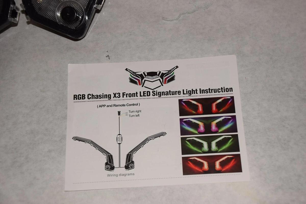 (NEW) X003CATJXF RGB Chasing X3 Front LED R XDS XRS Turbo Turning Light Assembly