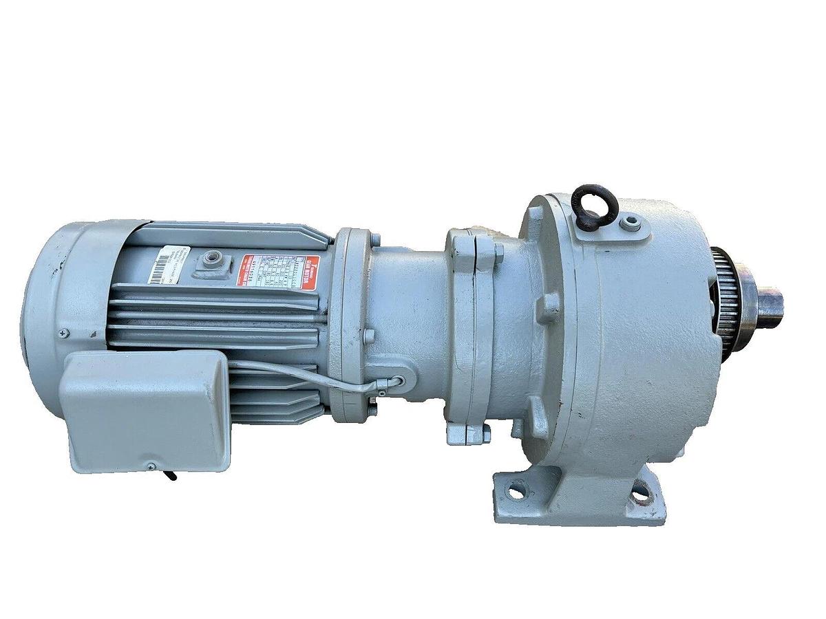 Used Tsubaki GMS220L10CB GEARMOTOR 1:10 Ratio 3ph 240v 2.2 KW