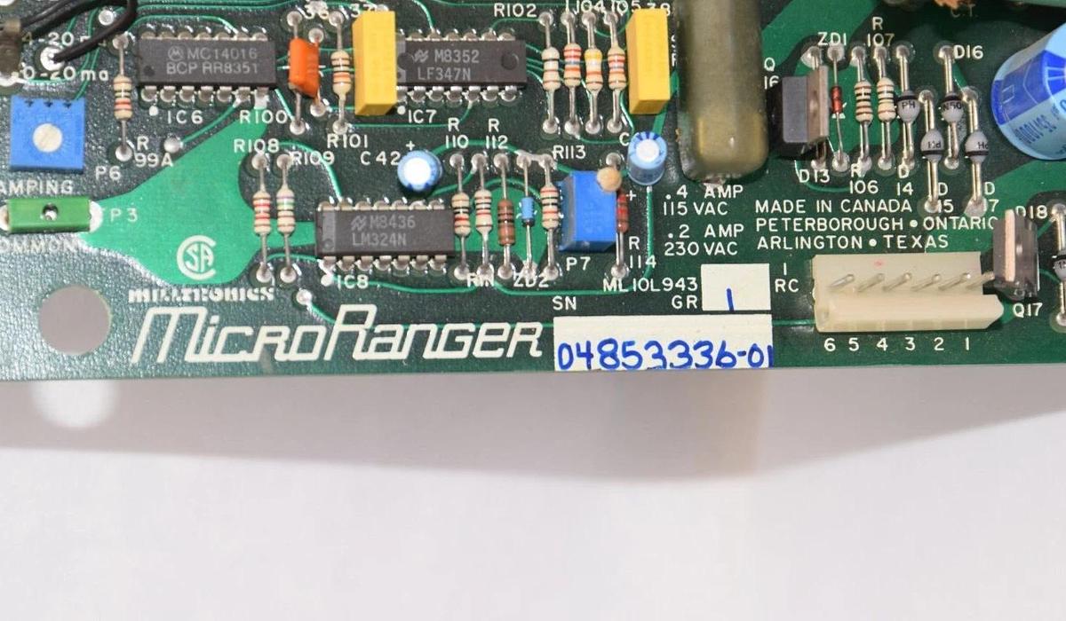 Used MINITRONICS ML10L943 , 04853336-01 Micro-Ranger Control Process Unit