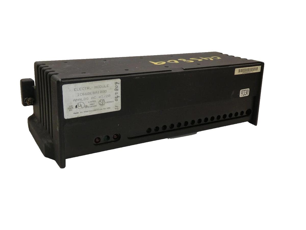 Used GE FANUC IC660EBA100D Electronic Module For I/O Block *Missing back cover*