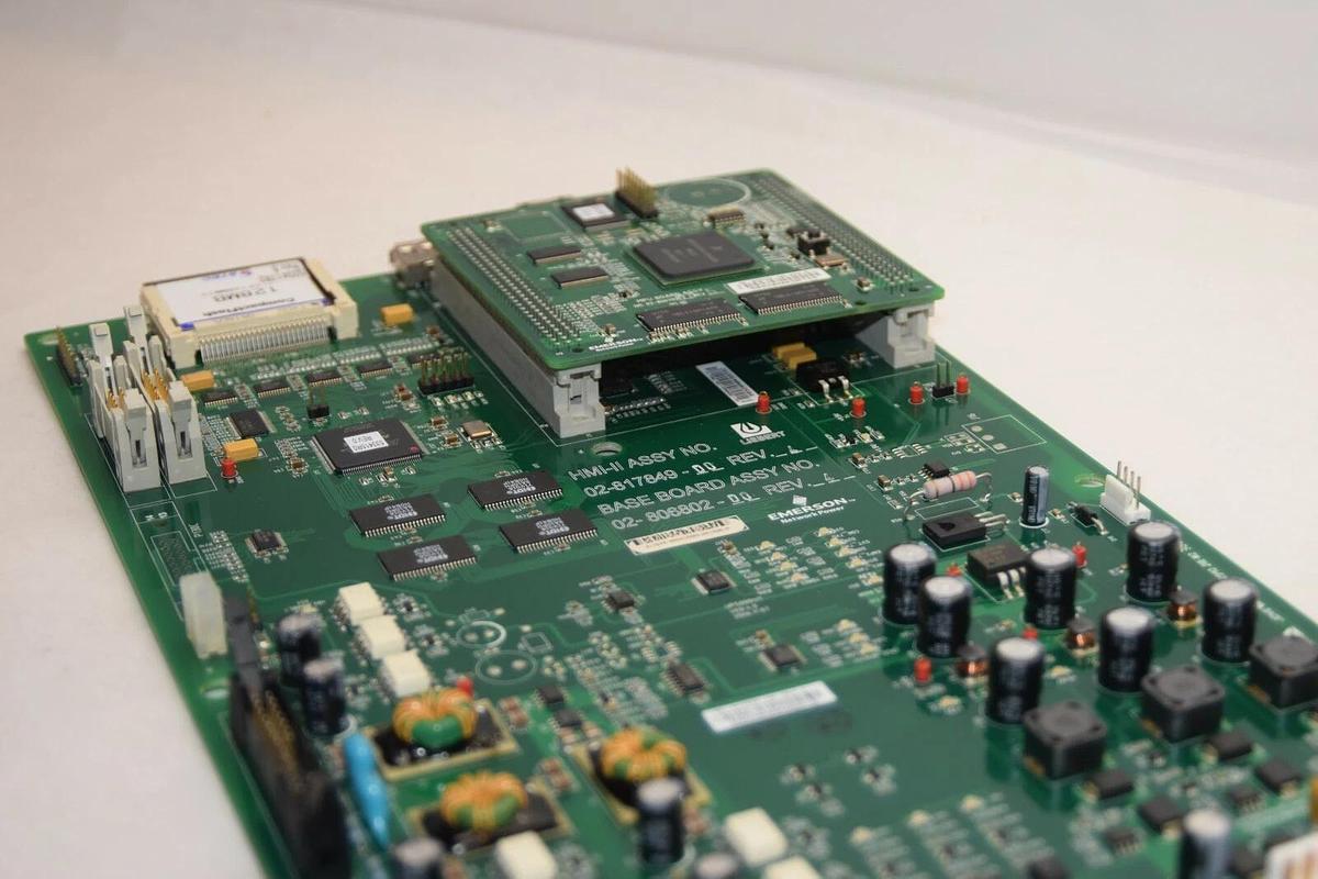 Used EMERSON / LIEBERT 02-817849-00 Rev 4 02-806802-00 Rev 4 HMI-II Assy Board