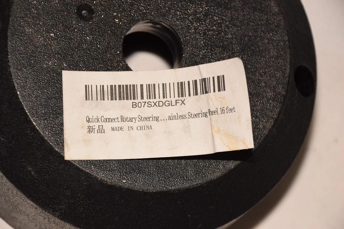 (NEW) R RUR Quick Connect Rotary Steering Systems W/Stainless Steering Wheel 16'