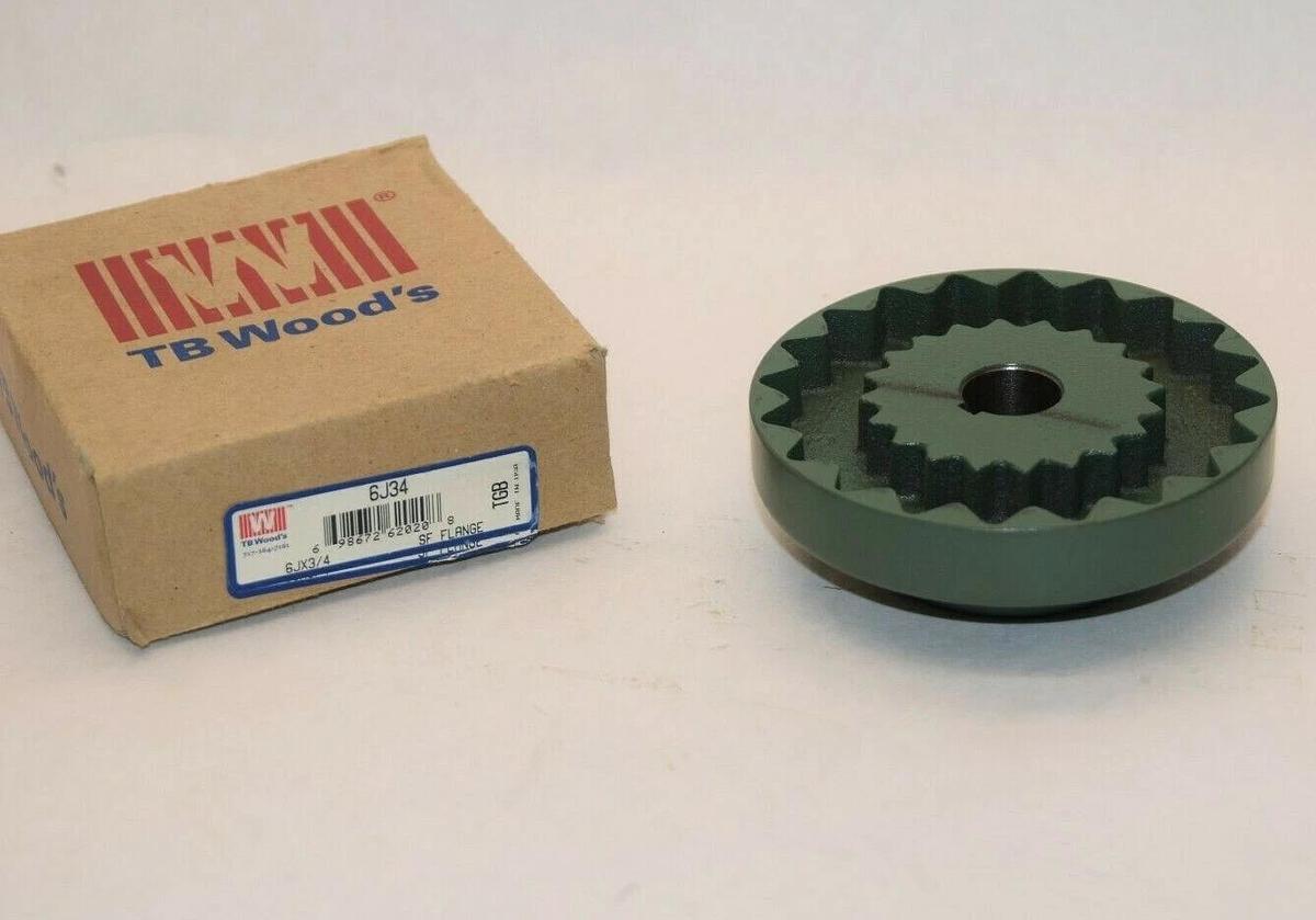 (NEW) TB WOODS 6J34 6JX3/4 3/4" Bore Sure Flex Flange