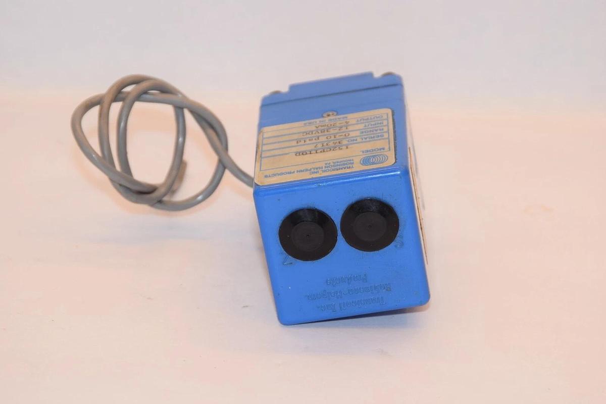Used TRANSICOIL INC. 152CP110D 0-10psid 12-38Vdc 4-20mA Pressure Sensor