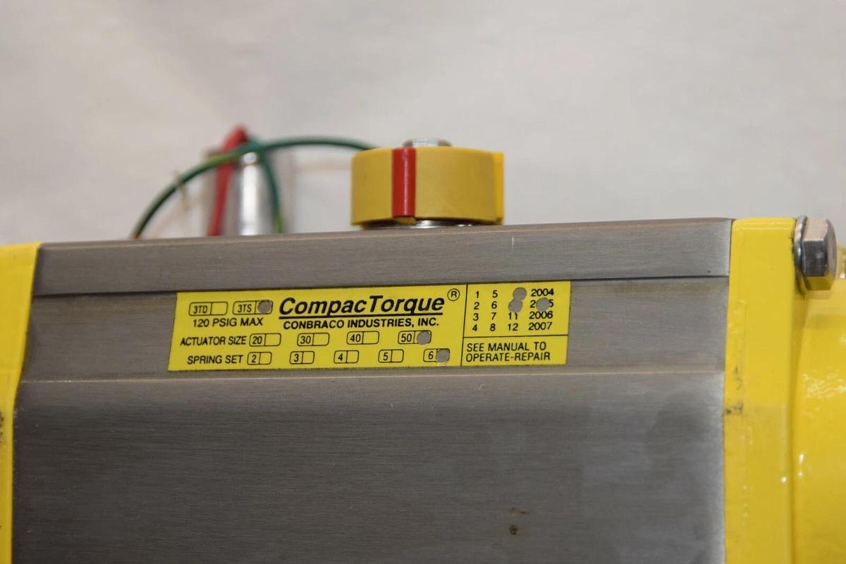 (NEW) COMPAC TORQUE 3TS Actuator Size 50 Spring Set 6 Valve Size 1" Valve