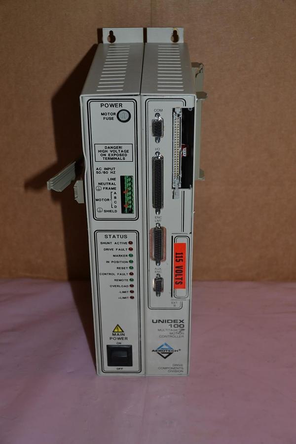 Used AEROTEC UNIDEX 100 ES13871-1 REV B 115V 3A MULTITASKING MOTION CONTROLLER