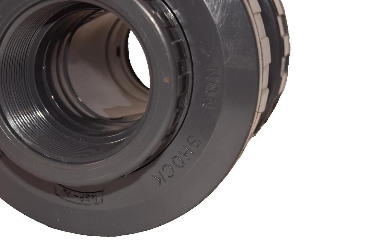 George Fischer 2" Threaded Non-Shock True Union Ball Valve PVC (New)