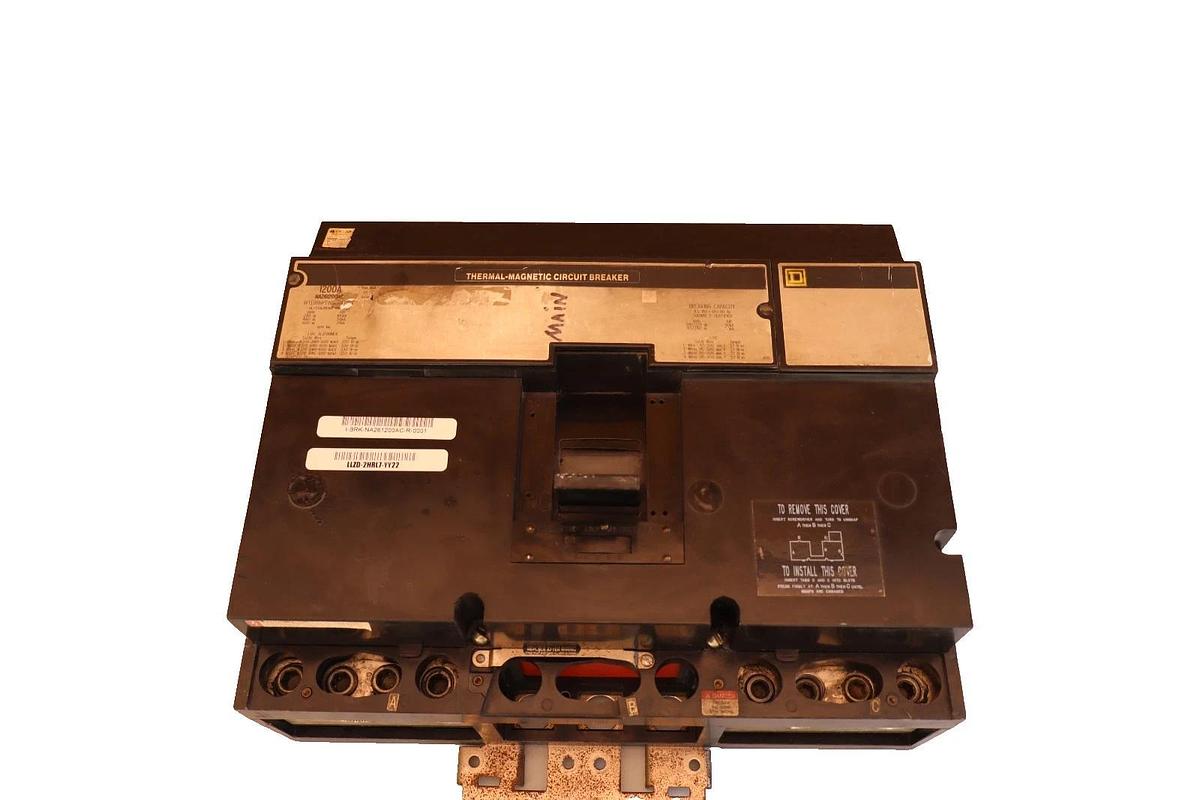 Used Square D I-Line Thermal-Magnetic Circuit Breaker 1200A 2 pole 600V NA261200AC