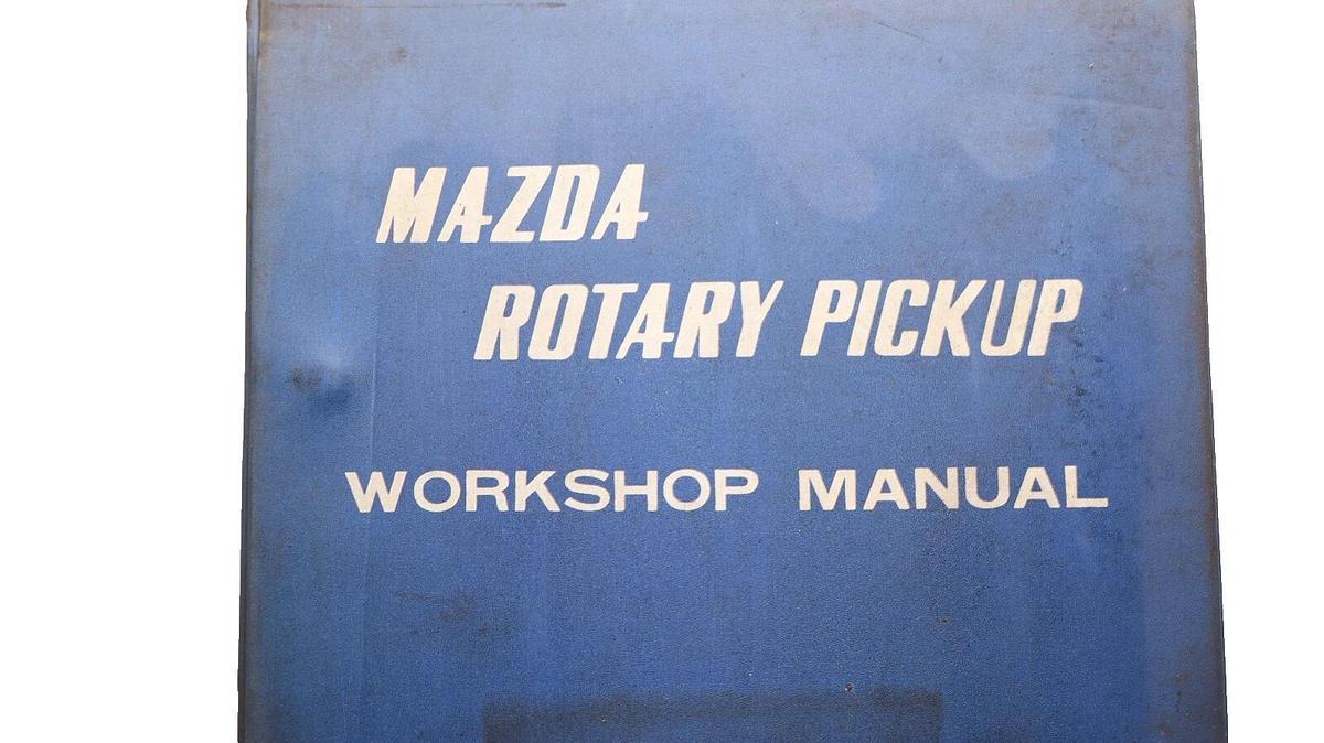 Used MAZDA Rotary Pickup Workshop Manual